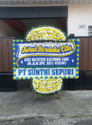 Papan Bunga Duka di Curup Tengah